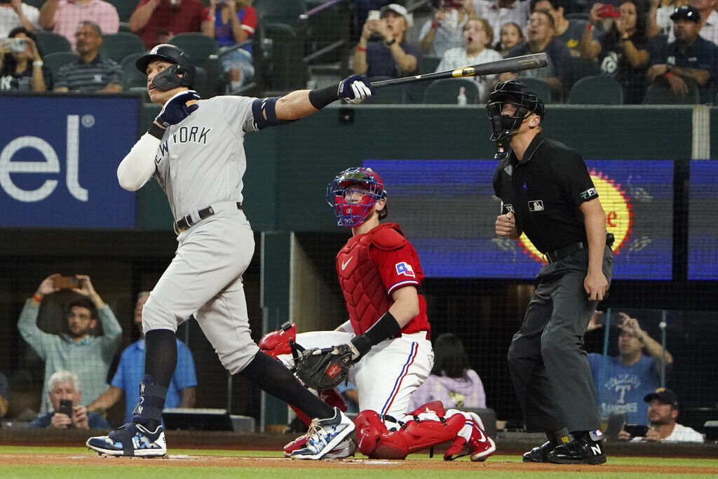 APTOPIX Yankees Rangers Baseball